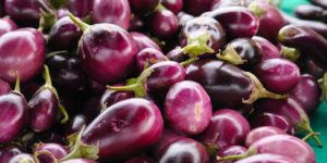 Purple vegetables and purple fruits