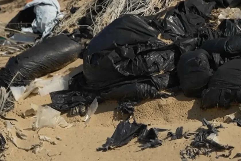 trash on the beach